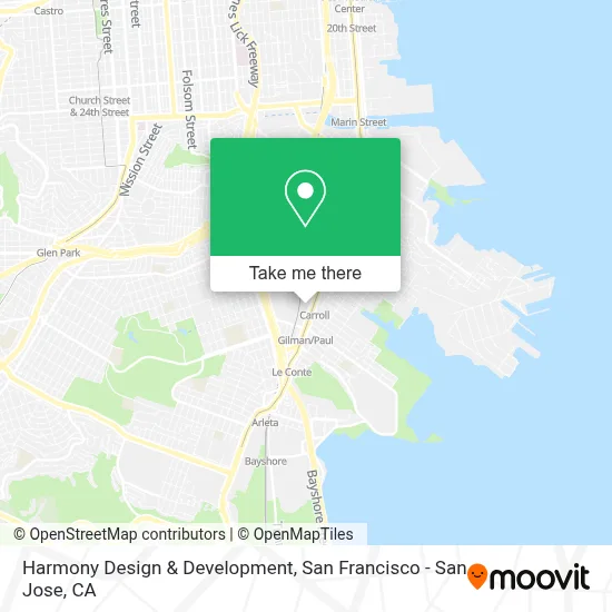 Harmony Design & Development map