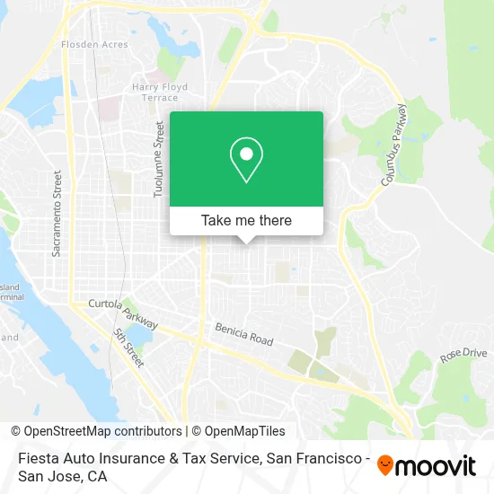 Fiesta Auto Insurance & Tax Service map