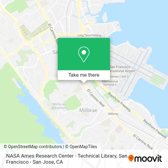 NASA Ames Research Center - Technical Library map