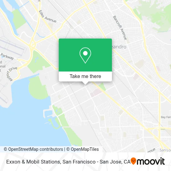 Exxon & Mobil Stations map