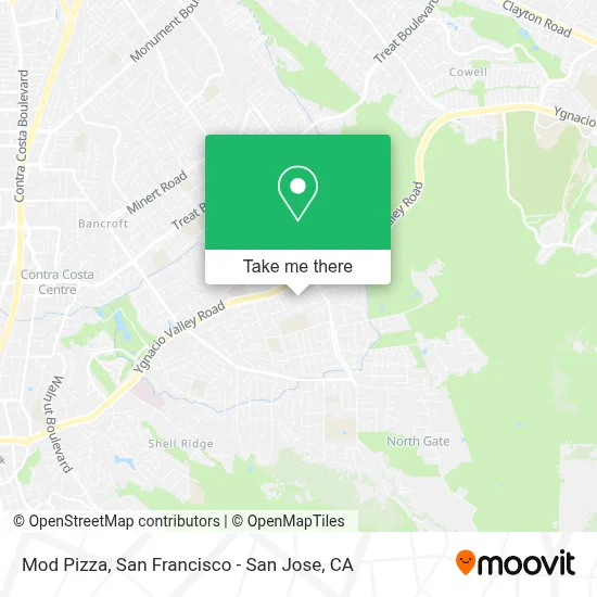 Mod Pizza map