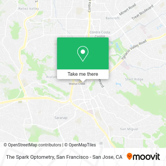 The Spark Optometry map