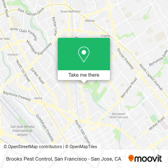 Brooks Pest Control map