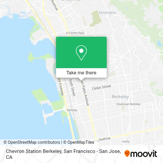 Chevron Station Berkeley map