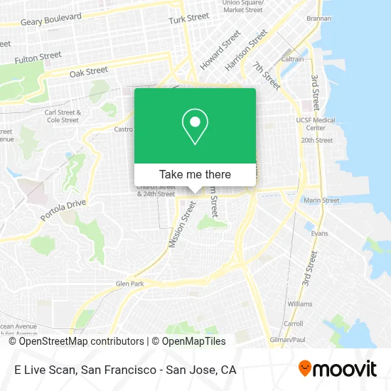 E Live Scan map