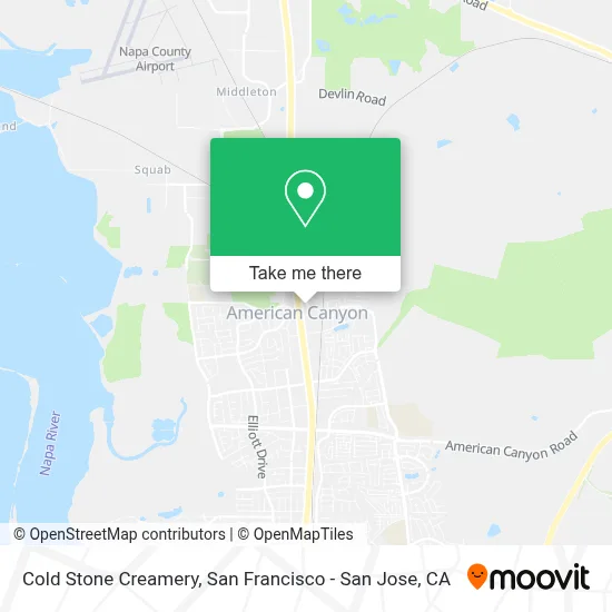 Cold Stone Creamery map