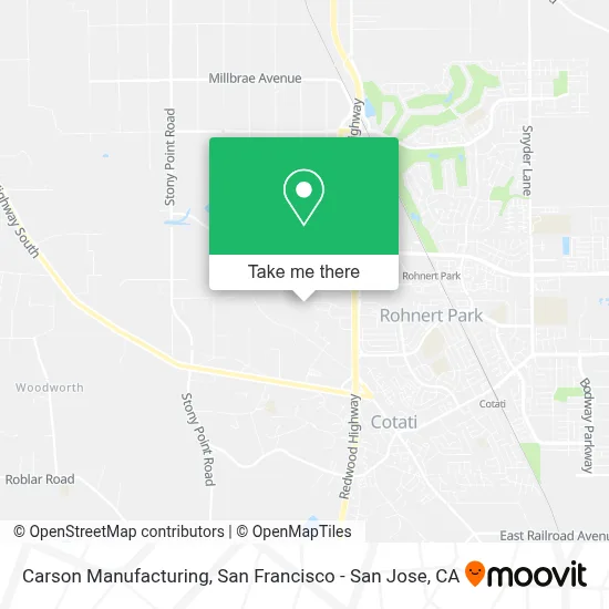 Carson Manufacturing map