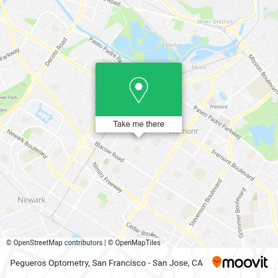 Pegueros Optometry map