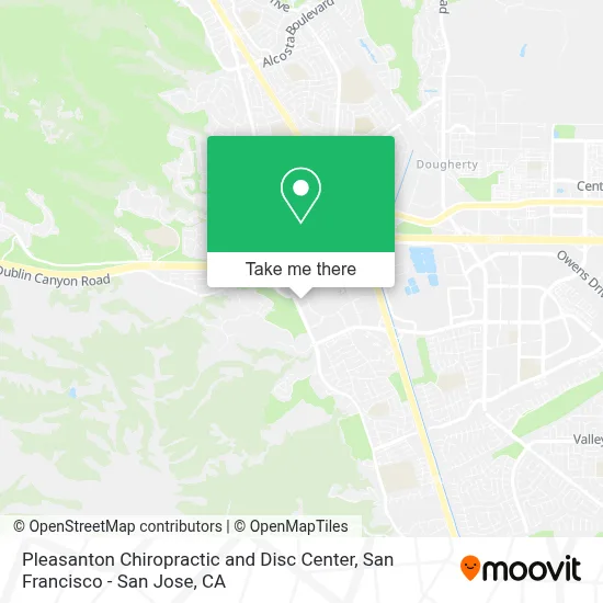 Pleasanton Chiropractic and Disc Center map