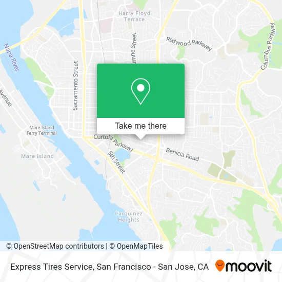 Express Tires Service map