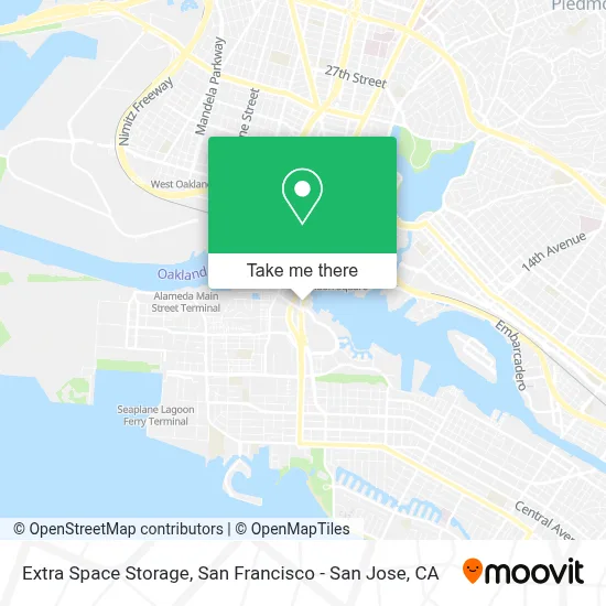 Extra Space Storage map