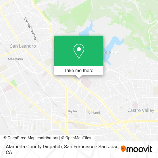 Alameda County Dispatch map