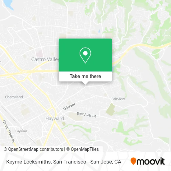 Keyme Locksmiths map