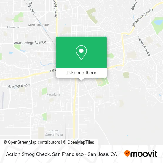 Action Smog Check map