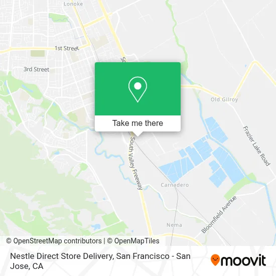 Nestle Direct Store Delivery map