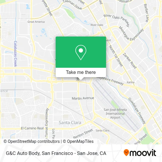 G&C Auto Body map