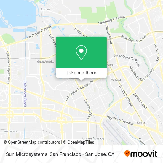 Sun Microsystems map