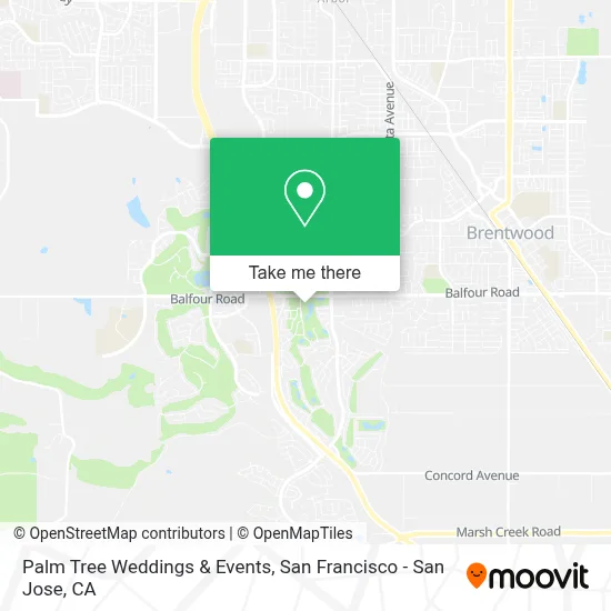 Palm Tree Weddings & Events map