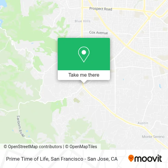 Prime Time of Life map