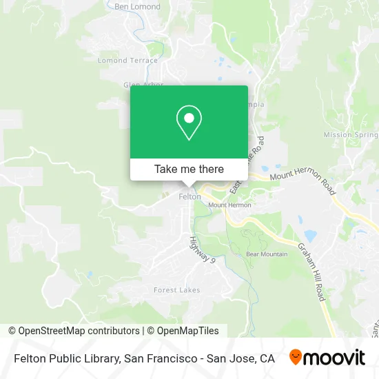 Felton Public Library map