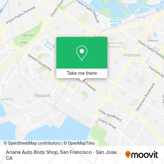 Ariana Auto Body Shop map