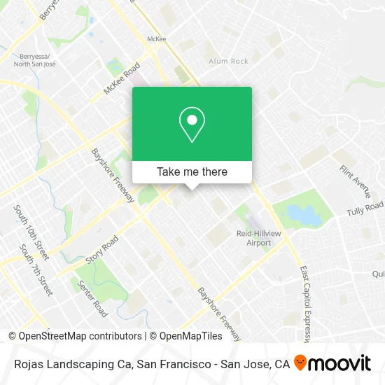 Rojas Landscaping Ca map