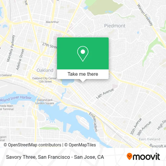 Savory Three map