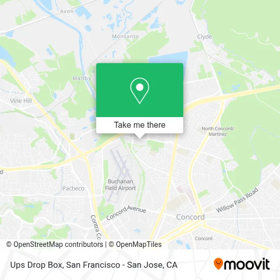 Ups Drop Box map