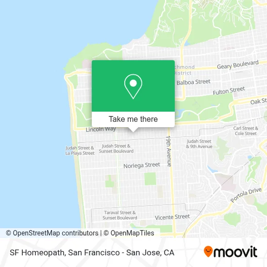 SF Homeopath map