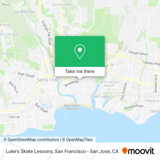 Luke's Skate Lessons map