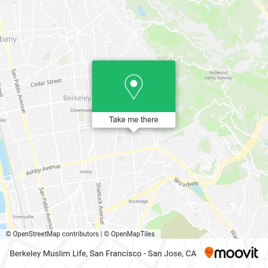 Berkeley Muslim Life map