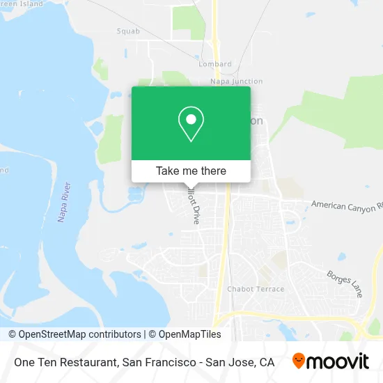 One Ten Restaurant map