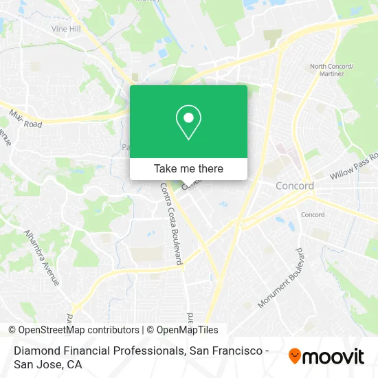 Diamond Financial Professionals map
