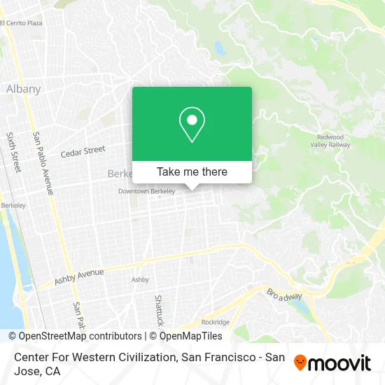 Center For Western Civilization map
