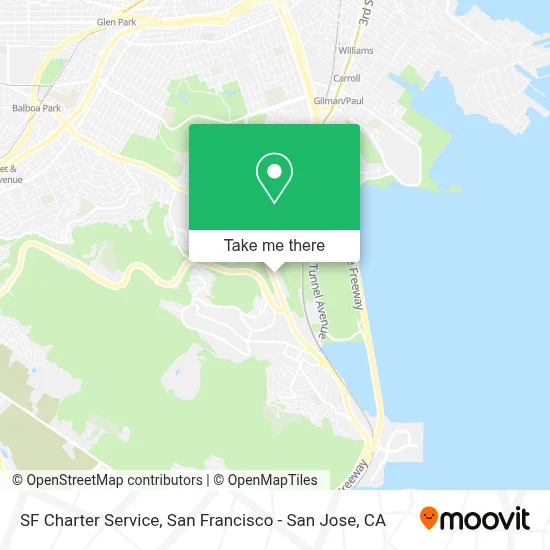 SF Charter Service map