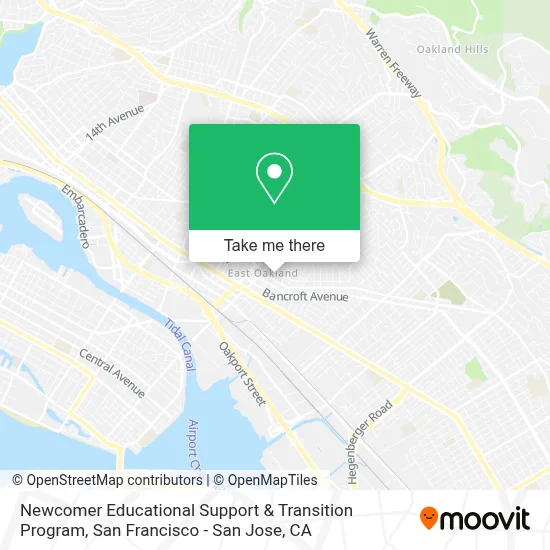Newcomer Educational Support & Transition Program map