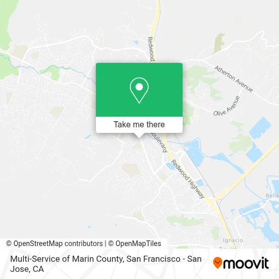 Multi-Service of Marin County map