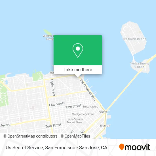 Us Secret Service map