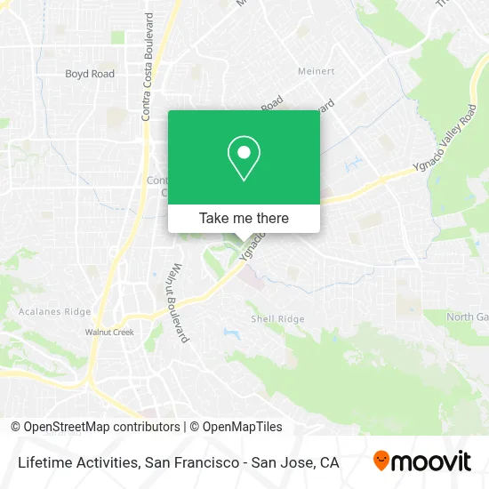 Lifetime Activities map