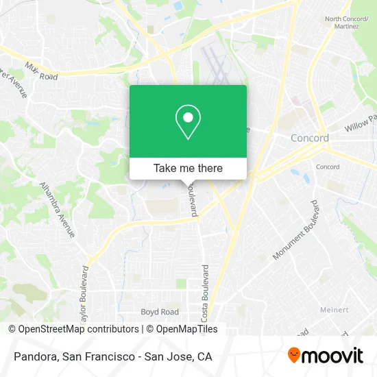 Pandora map