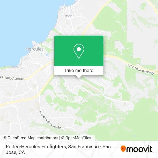 Rodeo-Hercules Firefighters map