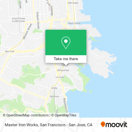 Master Iron Works map