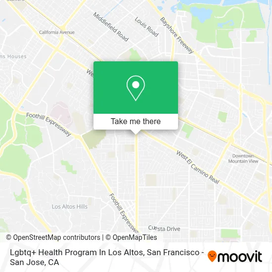 Lgbtq+ Health Program In Los Altos map