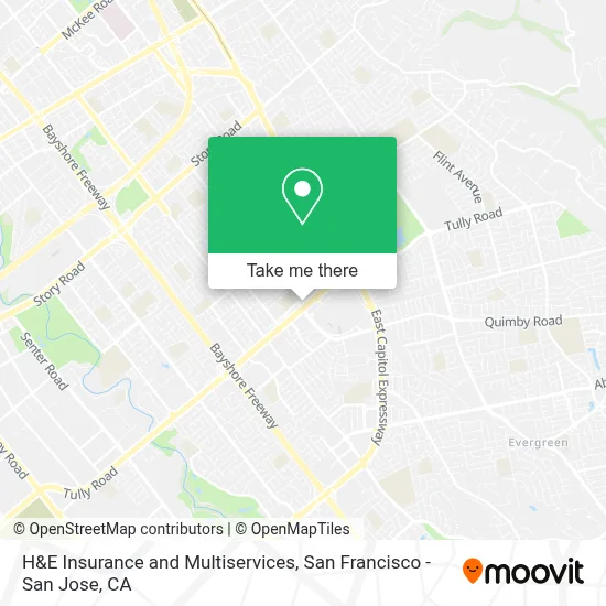 H&E Insurance and Multiservices map