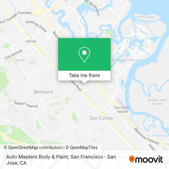 Auto Masters Body & Paint map
