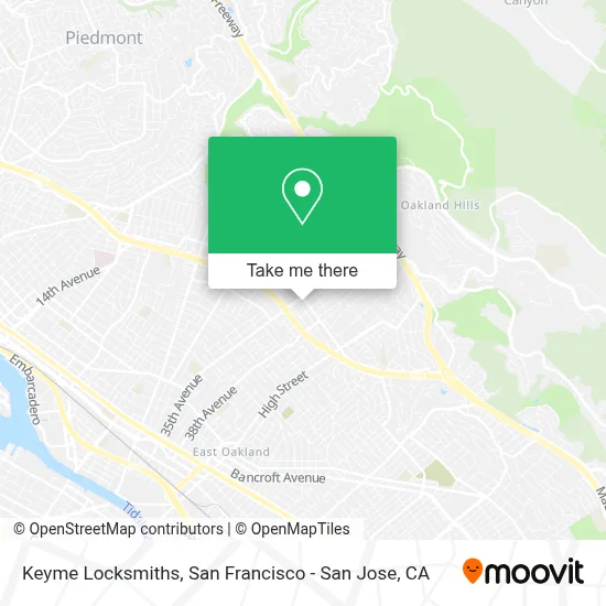 Keyme Locksmiths map