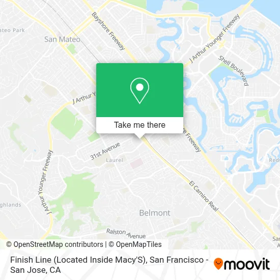 Finish Line (Located Inside Macy'S) map
