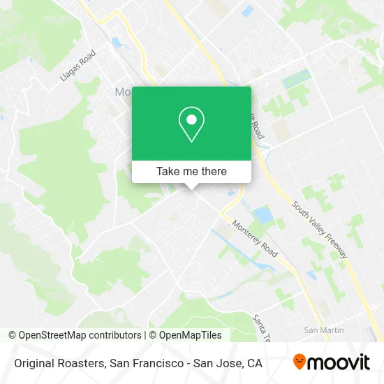 Original Roasters map