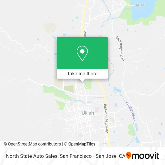 North State Auto Sales map