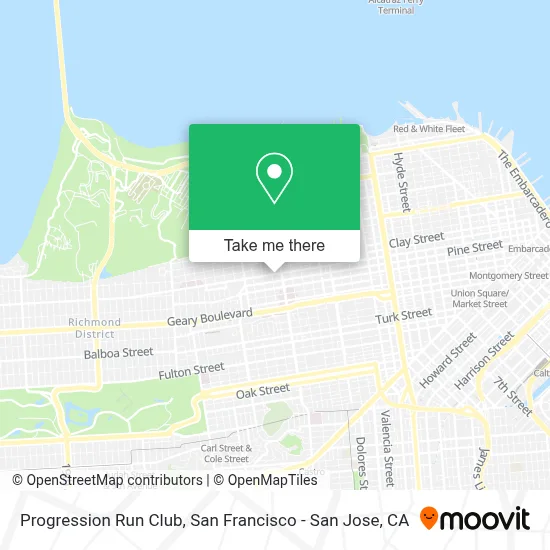 Progression Run Club map